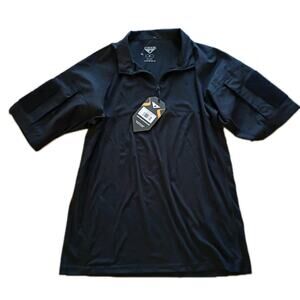 Condor Short Sleeve Combat‎ Shirt Sz M New Black Moisture Wicking Bicep Pocket